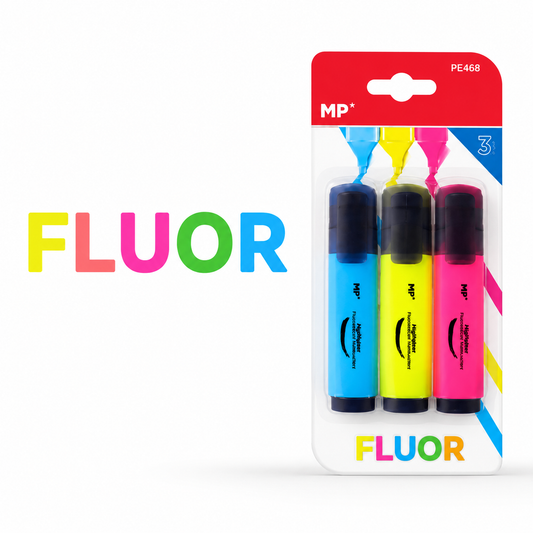 MP HIGHLIGHTERS MARKERS 3 Pcs