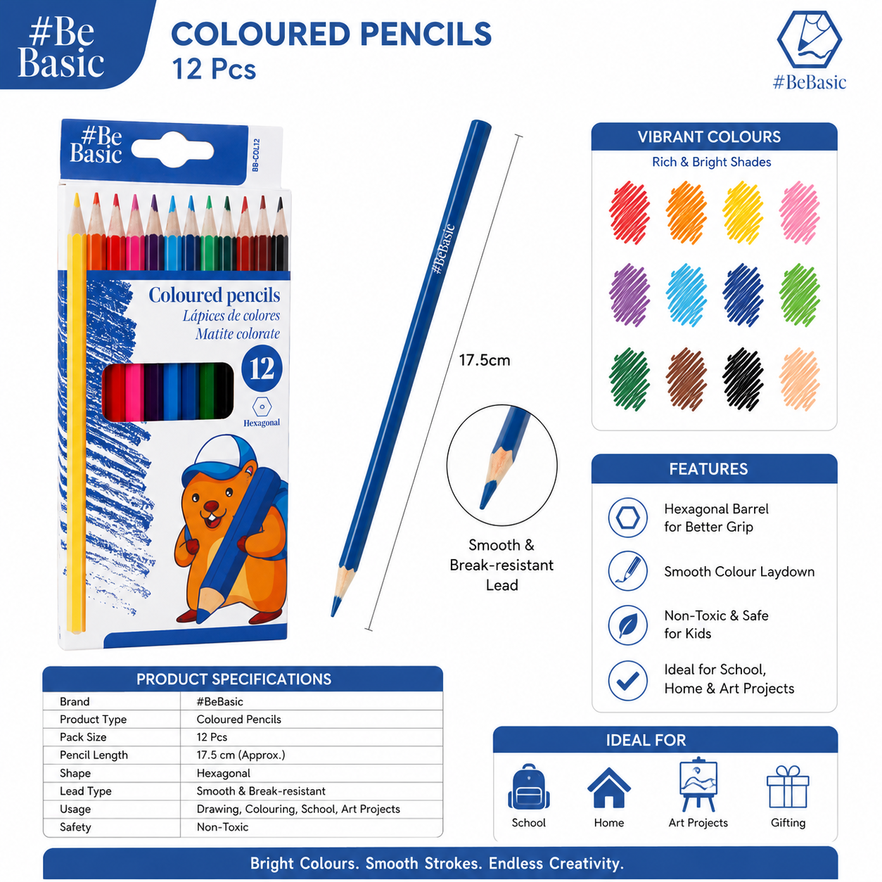 MP 12 COLOUR PENCILS