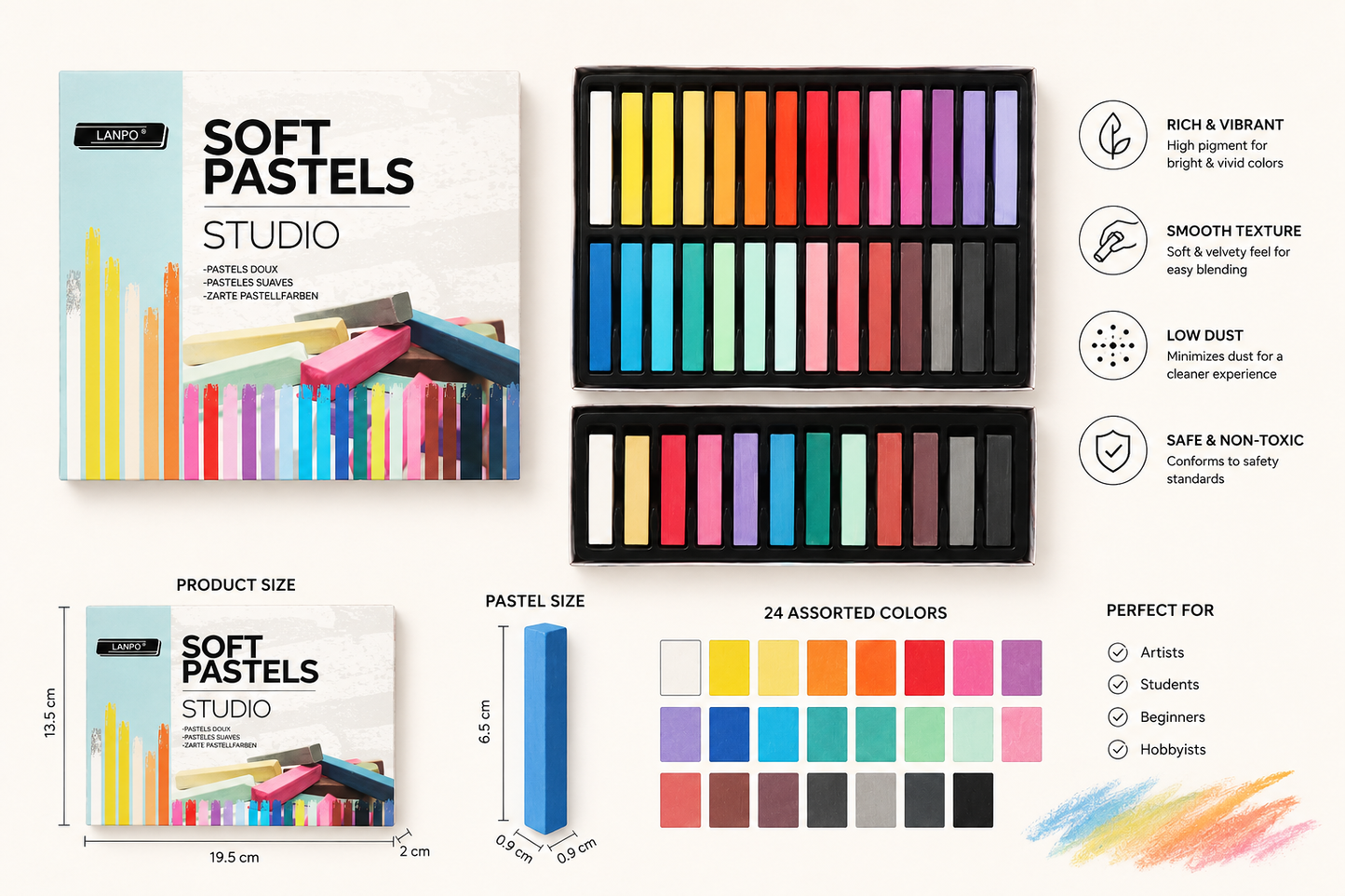 LANPO SOFT PASTELS STUDIO