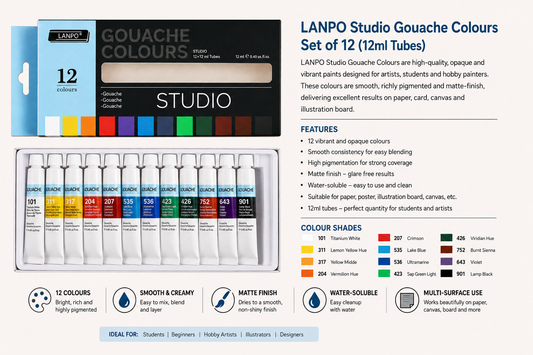LANPO GOUACHE COLOURS